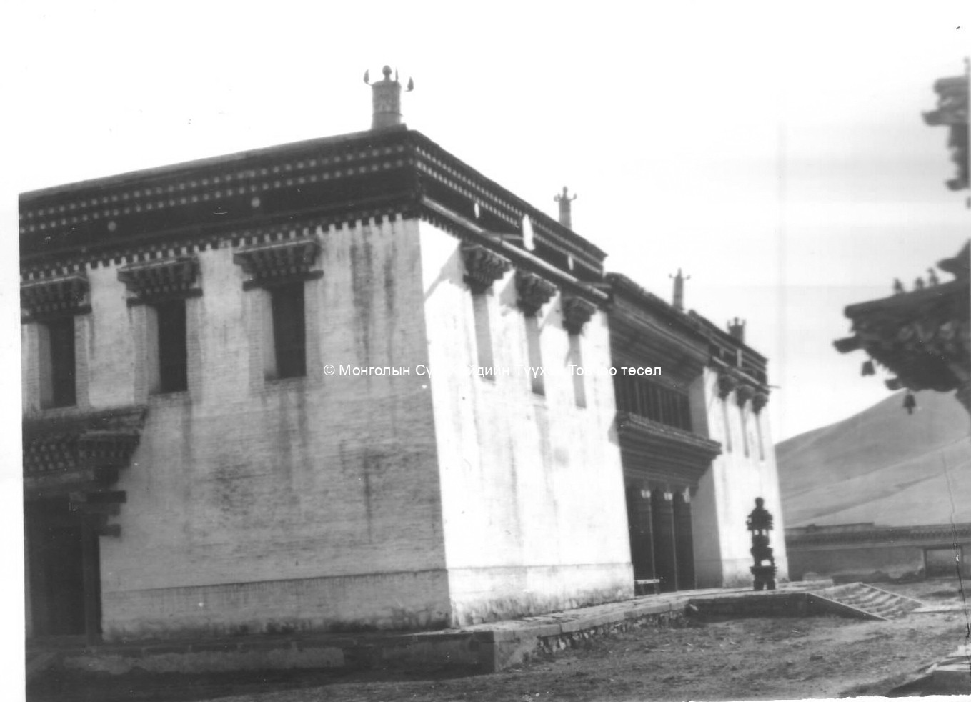 The main assembly hall and the Western Historical Temple. Film Archives ?